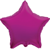FM 18" звезда Пурпурная без рисунка фольгированный шар