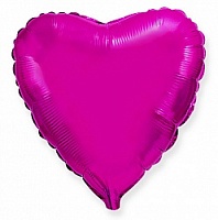 FM 18" сердце Пурпурное без рисунка фольгированный шар